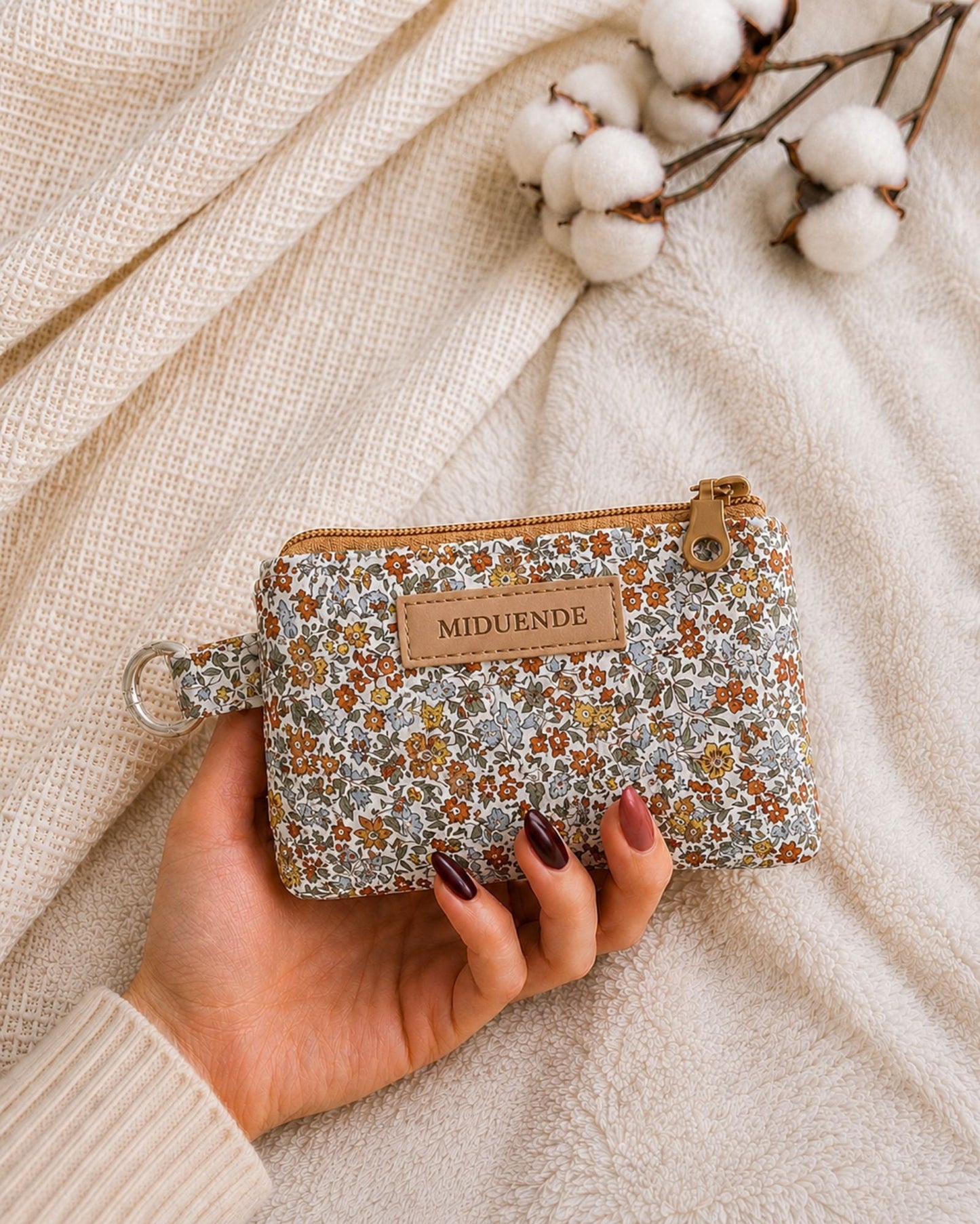 monedero-floral-marron-miduende