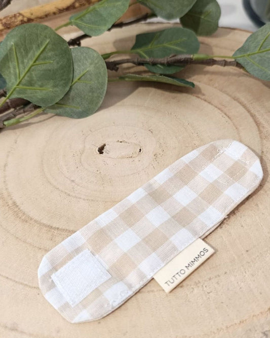 Funda guardacables Vichy beige
