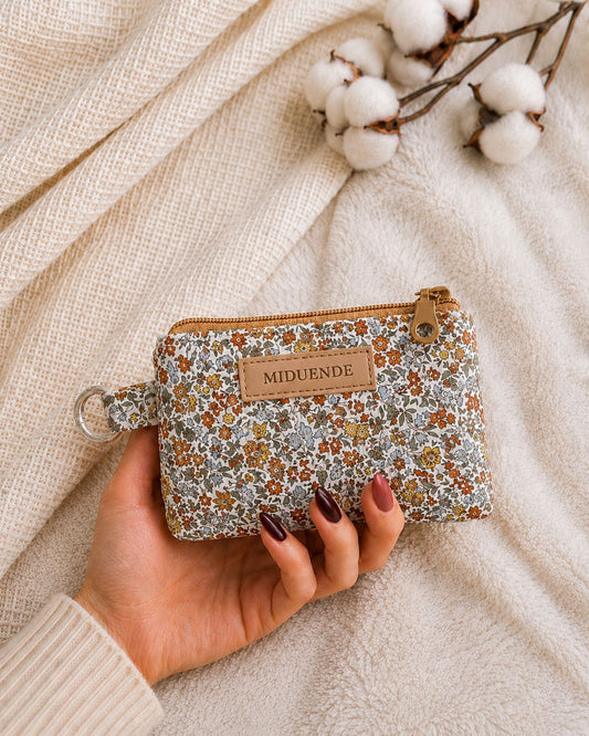 monedero-floral-marron-miduende