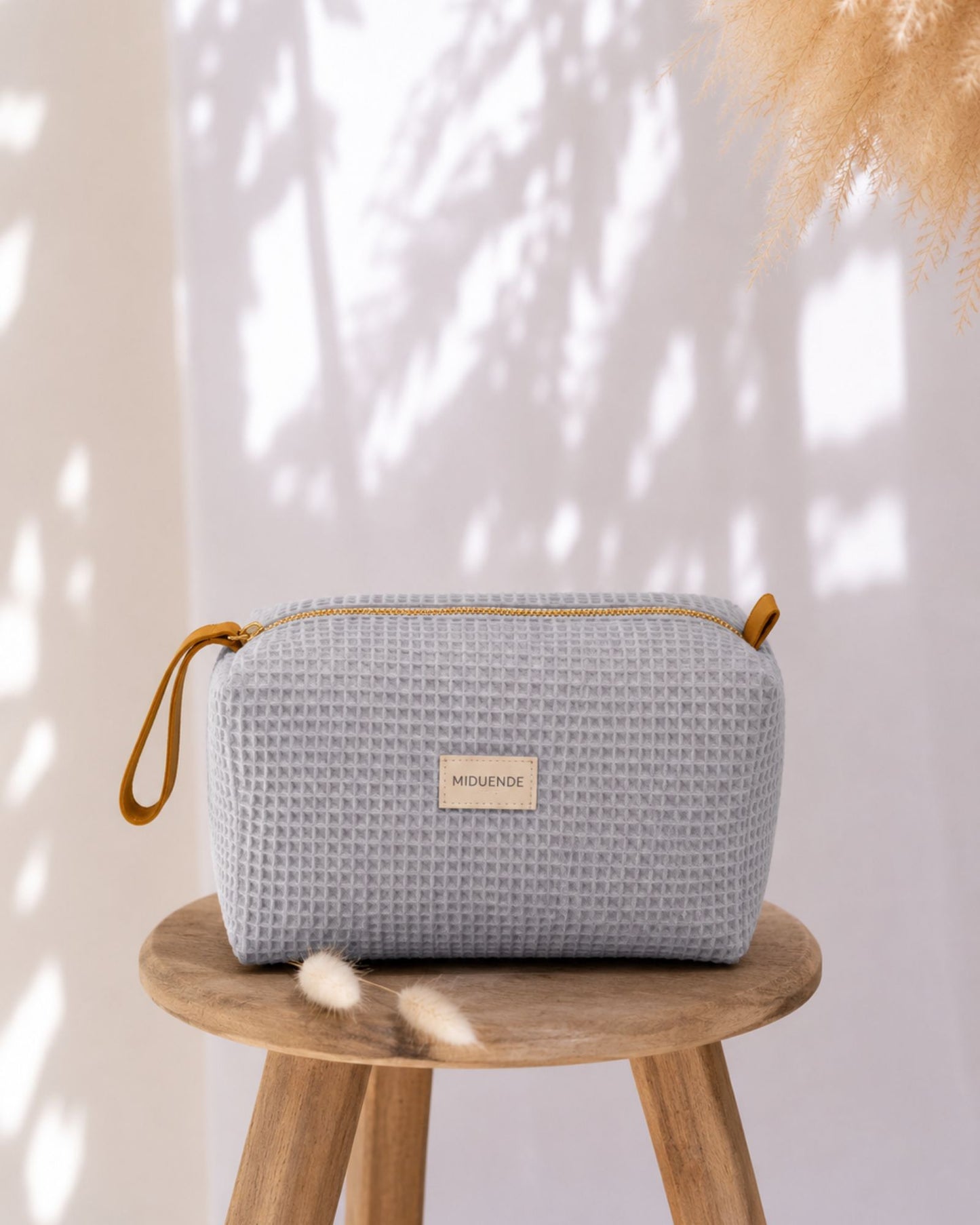 Neceser Traveler Waffle Gris MiDuende