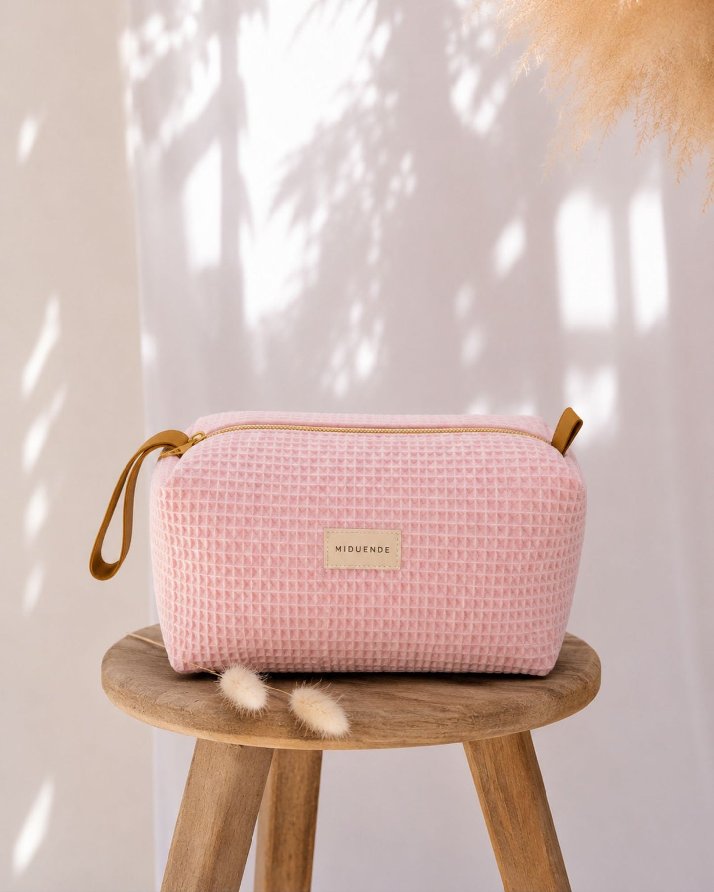 Neceser Traveler Waffle Rosa Empolvado MiDuende